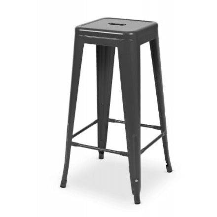 Location Tabouret Haut Tolix Noir - GP LOCO EVENEMENT