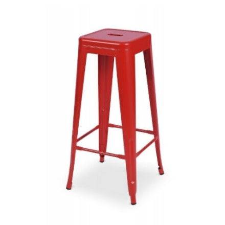 Location Tabouret Haut Tolix Rouge - GP LOCO EVENEMENT