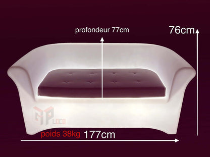 Location Canapé Diamant Lumineux - GP LOCO EVENEMENT