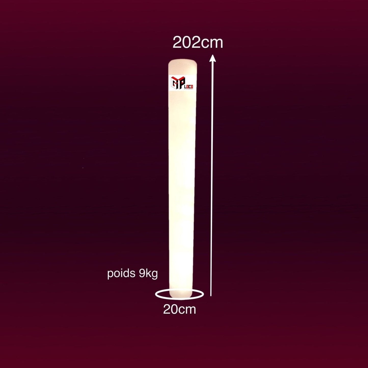 Location Colonne Ronde 202 Lumineuse - GP LOCO EVENEMENT