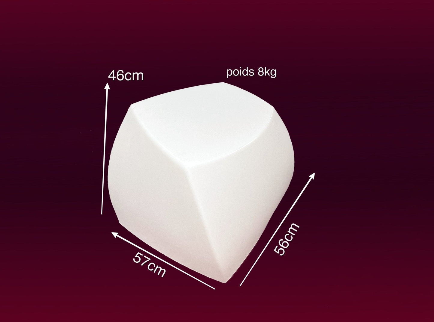 Location Cube Lux Lumineux - GP LOCO EVENEMENT